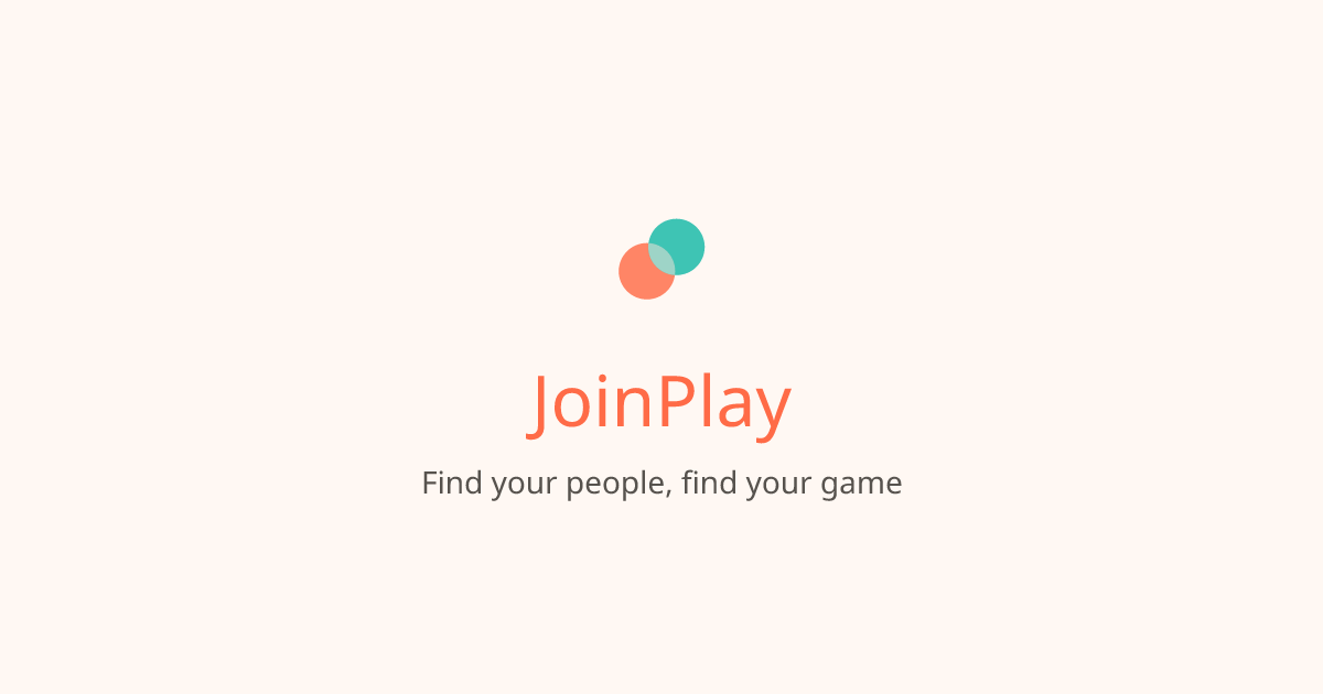 JoinPlay — Find your people, find your game